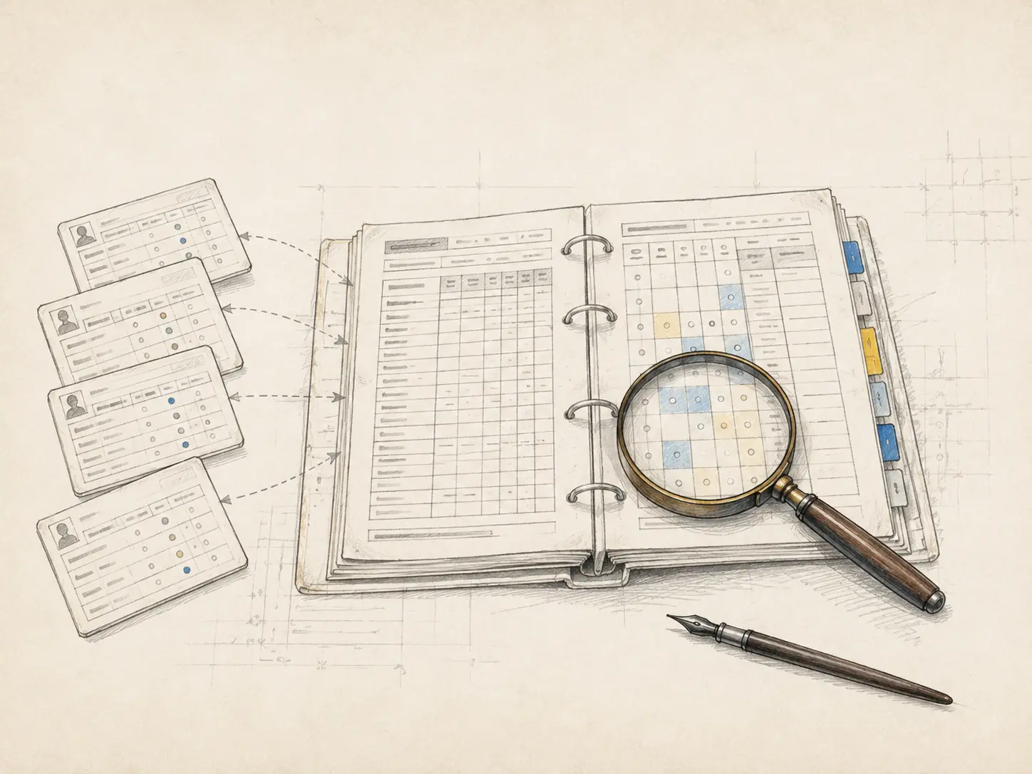 Responses compared with a magnifying glass